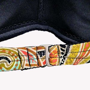 Vibrant Floral Print Bandeau Bikini Top