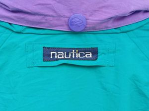 Nautica Teal &amp; Purple Windbreaker Jacket