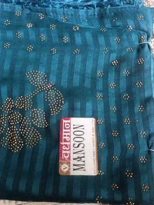Teal Embellished Saree