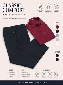 Classic Comfort Shirt & Trouser Set