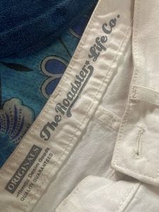 White Denim Shorts