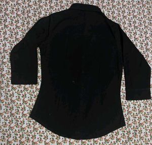 Classic Black Collared Shirt