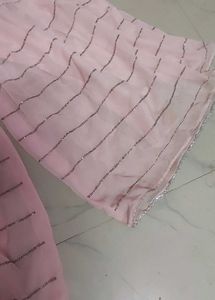 Designer Pink Kurta Set with Embellishments
