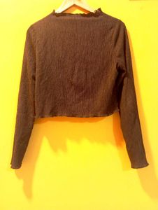 Ribbed Lettuce Hem Top
