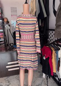 Striped Knit Dress