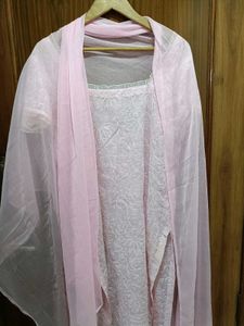 3D Luxury Lace  Baby Pink  Three Piece Of Sui