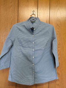 Annabelle by Pantaloons Blue Formal Shirt