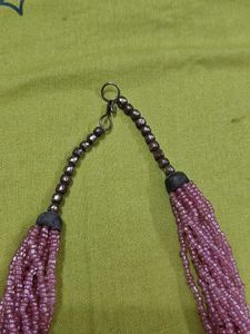 Chic Beaded Necklace 🩷 Pink