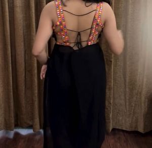 Stylish Black Kurta with Embellishment