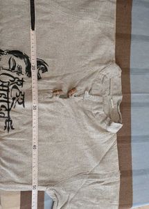 Grey Kurta with Shiva Print