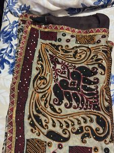 Embroidered Saree with Sequins