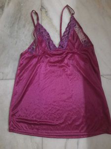 Piece Full Satin Nightgown and Shorts Set