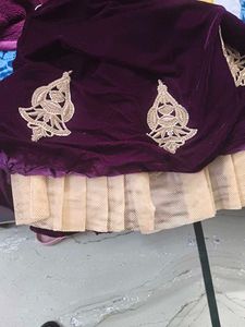 Elegant Velvet Girls' Dress