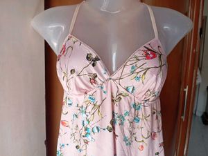Pink Floral Mini Dress