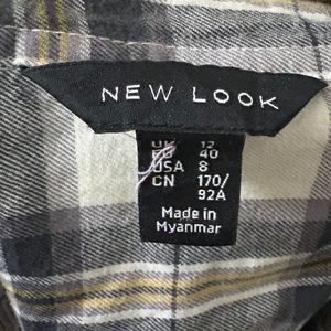 Pure Cotton Plaid Shirt