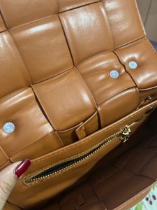 Bottega Dupe Flap Woven Bag Good Condition