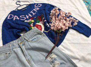Pinterest Blue Christmas Sweater