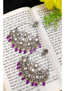 Elegant Peacock Design Hoop Earrings