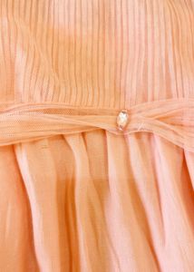 Peach Strapless Maxi Dress
