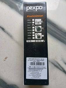 Pexpoo 1000ml stainless steel water bottle