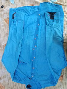 Slim Fit Sky Blue Shirt
