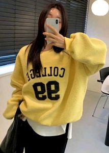 Yellow Graphic Sweatshirt