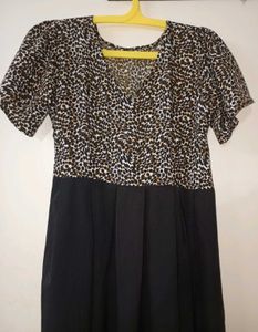 Leopard Print Maxi Dress 🖤