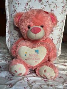 Pink Happy Birthday Teddy Bear