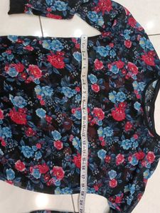 Floral see through top
