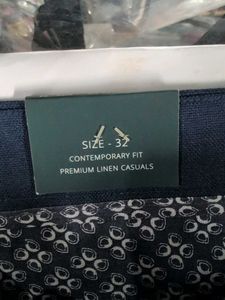 Linen Club Men's Navy Chino Shorts 32 size