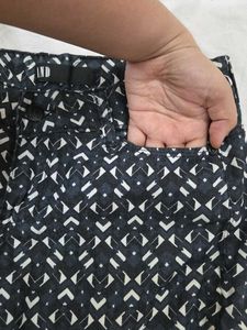 Stylish Geometric Print Trousers