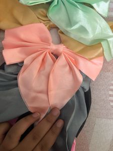 Multicolor Satin Bow &amp; Flower Hair Clips for Girls