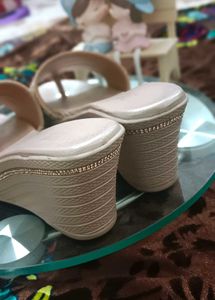 Sparkling Embellished Wedge Sandals