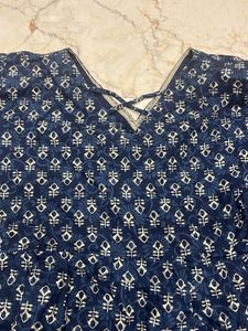 Stylish Blue Printed Kurta