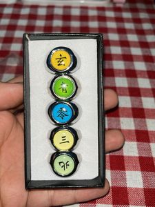 Set of 5 Japanese Symbol Rings