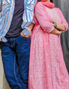 Pink Embroidered Kurta Set