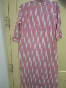 Pink Ikat Kurta