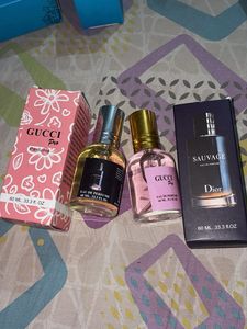 Gucci pro and dior perfume set of two