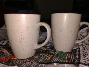 2 Newly Purchased Beige Colour Coffee Mugs