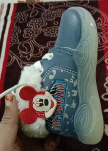 Cute Blue Fur-Lined Boots