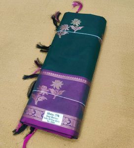 Malai Silk Allover Boota Saree - Elegant Green
