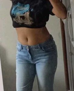 Light Wash Folded Cuff jeans ( low waist)
