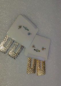 Geometric Metal Earrings (Gold & Silver)