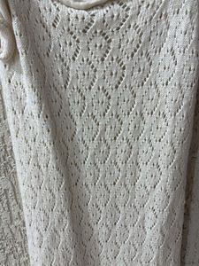 Chic Off-White Knit Dress