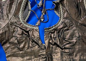 Beautiful Designer Blue Saree