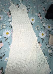 Bohemian Crochet Maxi Dress