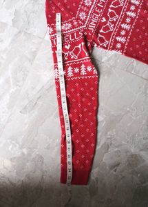 JACK &amp; JONES  Unisex Red Christmas Sweater