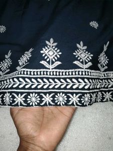 Embroidered Teal Ethnic Gown