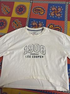 Lee Cooper White Graphic T-Shirt
