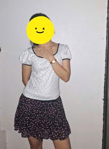 Cute Star Print Skirt